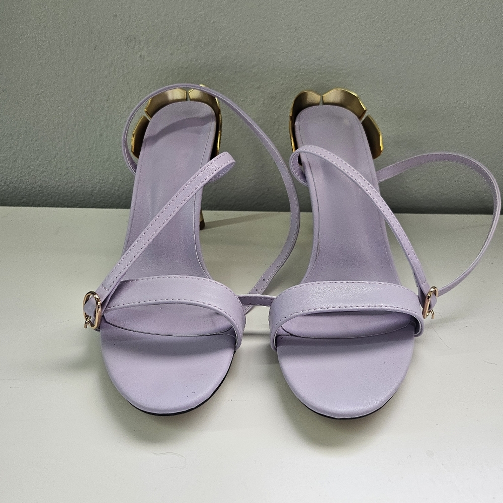 Lavender Flower Heels - Picture 2 of 5